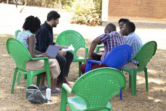 The innovation team interview teachers