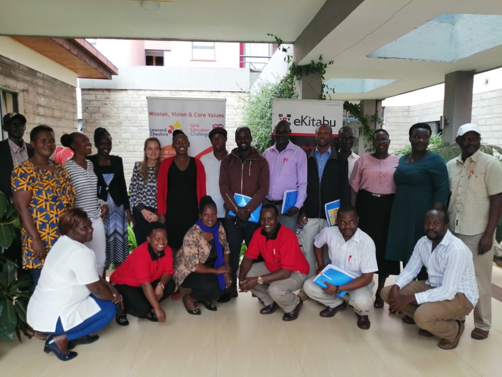 Teachers taking a group photo in Kisumu