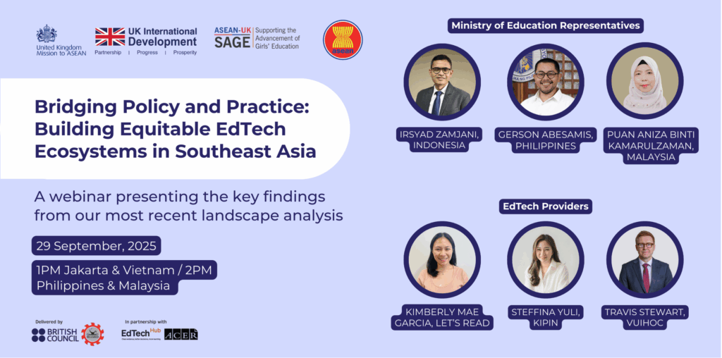 Webinar: Bridging Policy and Practice – Building Equitable EdTech Ecosystems in Southeast Asia